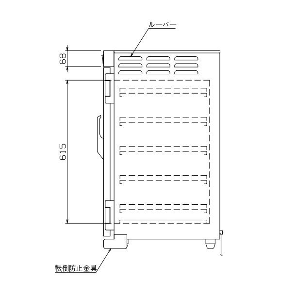 電気温蔵庫 NB-11FG アジャスト脚 アンナカ(ニッセイ) ガラス扉 温蔵庫