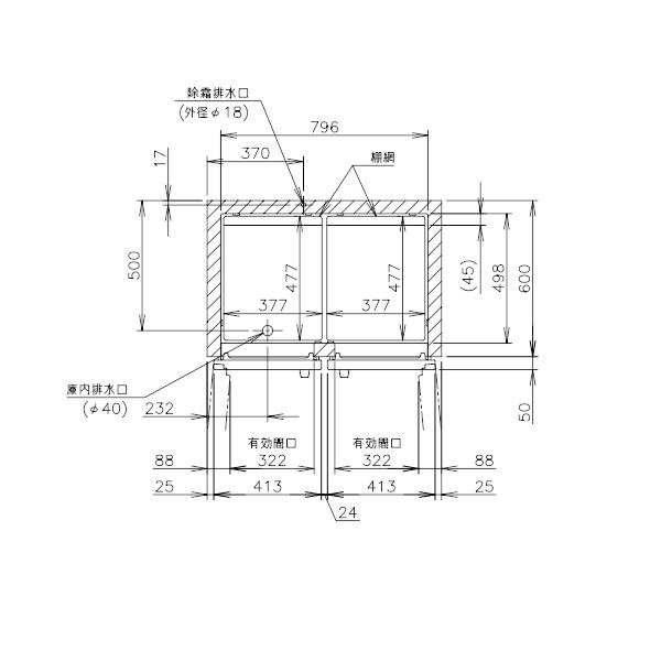 HR-150NAT3-ML 3相200V ワイドスルー ホシザキ 自然冷媒冷蔵庫 業務用