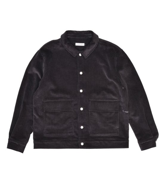 POP TRADING COMPANY " FULL BUTTON SHIRT JACKET " CHARCOAL