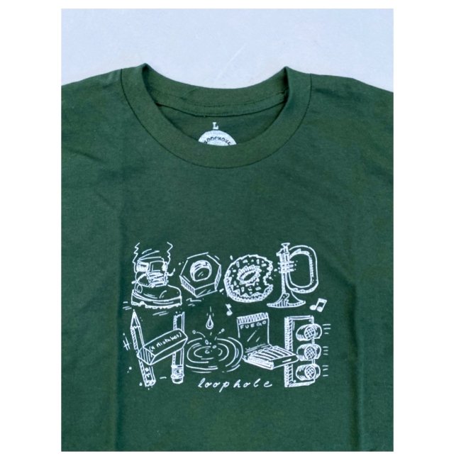 LOOPHOLE " TIMZ TEE " FOREST GREEN