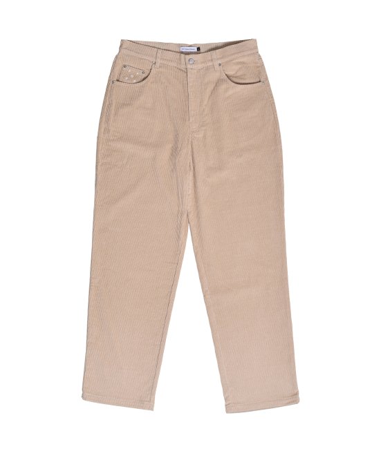 POP TRADING COMPANY " DRS CORD PANT IN WHITE PEPPER "