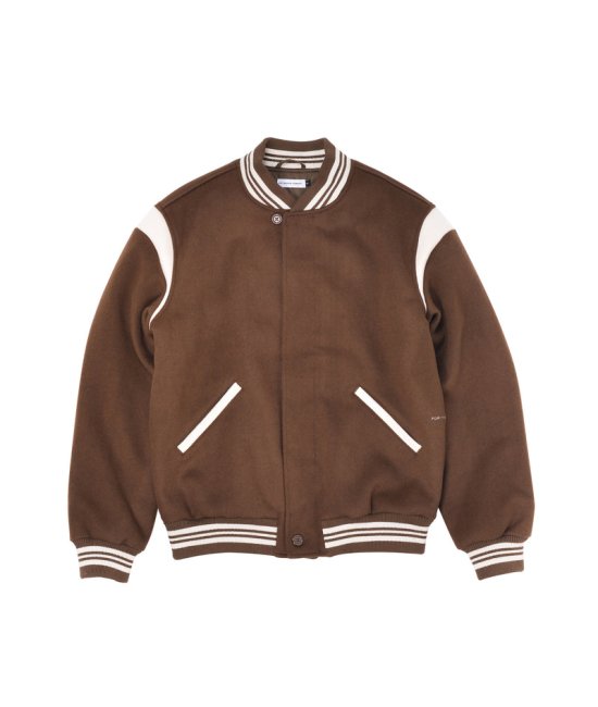 <img class='new_mark_img1' src='https://img.shop-pro.jp/img/new/icons20.gif' style='border:none;display:inline;margin:0px;padding:0px;width:auto;' />POP TRADING COMPANY " VARSITY JACKET IN RAIN DRUM " 