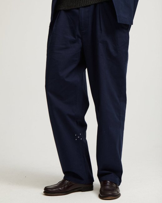POP TRADING COMPANY " HEWITT SUIT PANT IN NAVY "