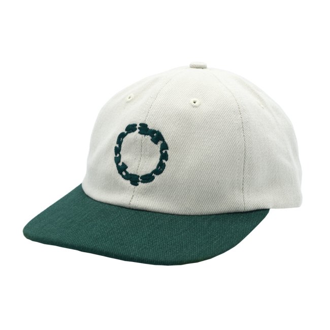 QUASI " TRAX 6 PANEL POLO " IVORY/FOREST