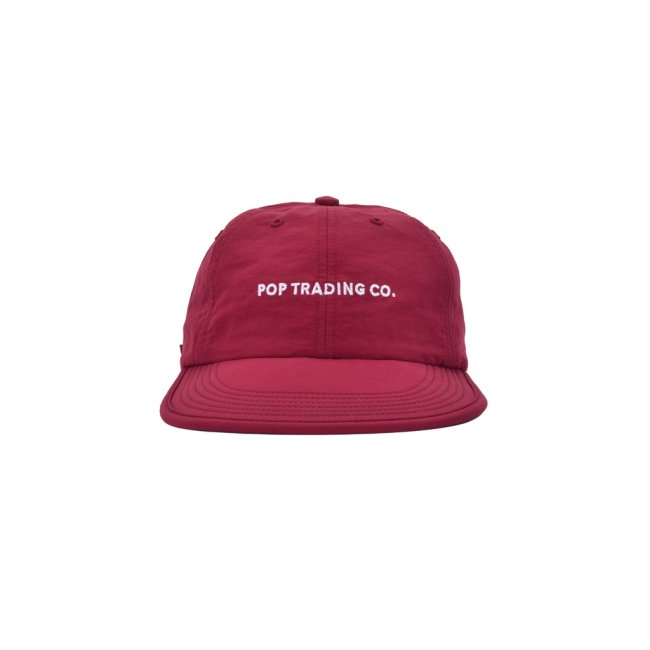 POP TRADING COMPANY " FLEXFOAM SIXPANEL HAT " IN RASPBERRY