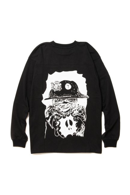 LOLA'S  HAVE A GOOD TIME " PEACE SYSTEM L/S TEE " BLACK