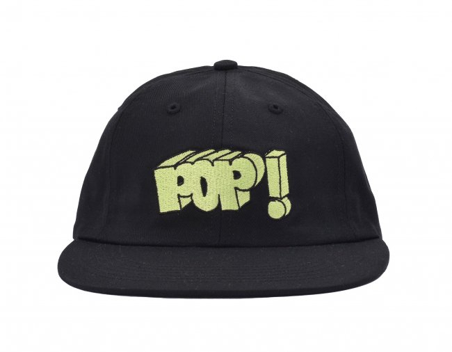 POP TRADING COMPANY " RIGHT YEAH 6 PANEL HAT " BLACK