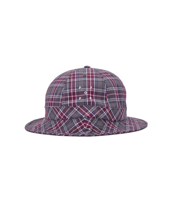 POP TRADING COMPANY " CHECKED BELL HAT " GREY