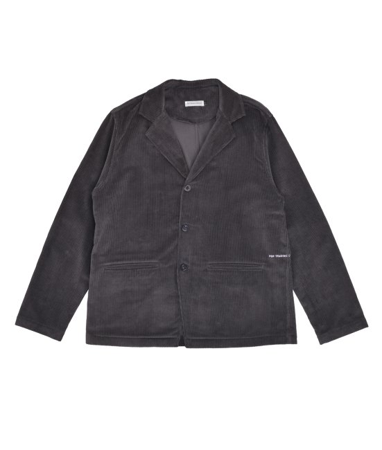 POP TRADING COMPANY " HEWITT CORD SUIT JACKET " IN ANTHRACITE