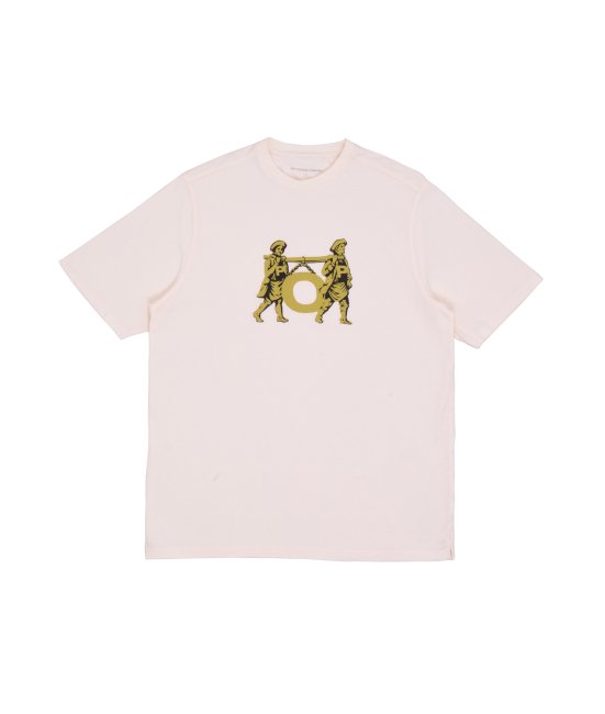 POP TRADING COMPANY " CARRY O T-SHIRT " IN OFF WHITE