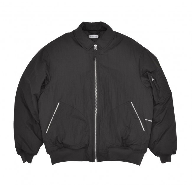 POP TRADING COMPANY " FLIGHT JACKET IN BLACK "