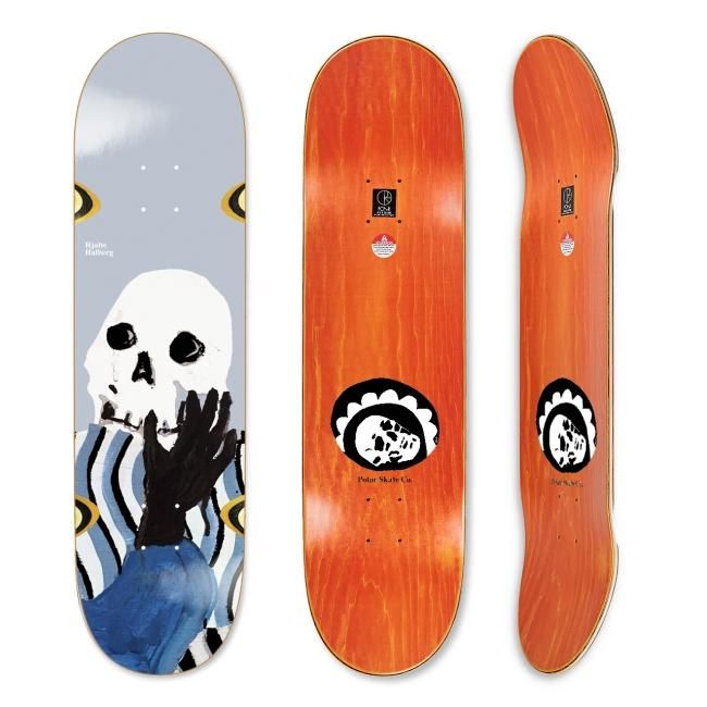 Polar スケートボード クルーザー Hjalte Halberg POLAR HJALTE HALBERG - Yoga Trippin' WHEEL WELLS DECK / 8.25