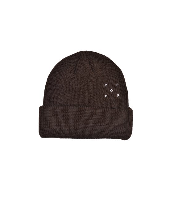 POP TRADING COMPANY " BASIC BEANIE IN BROWN "