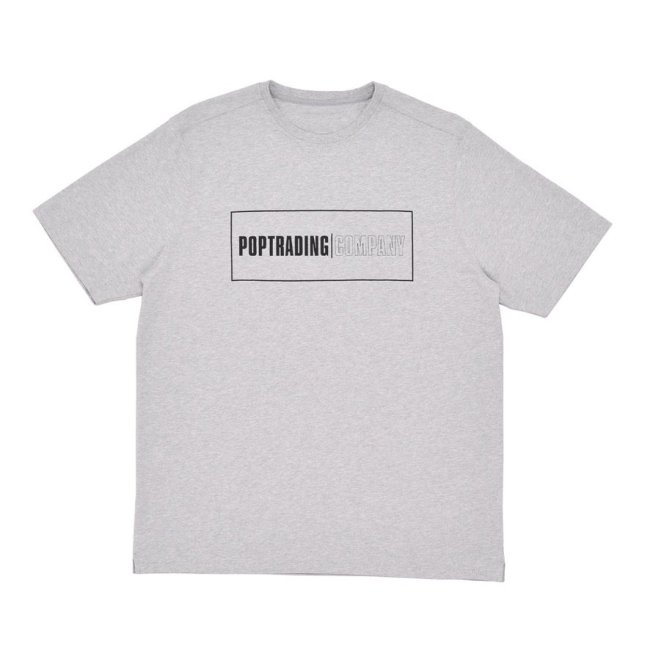 POP TRADING COMPANY " POP THIS HEAD T-SHIRT IN HEATHER GREY "