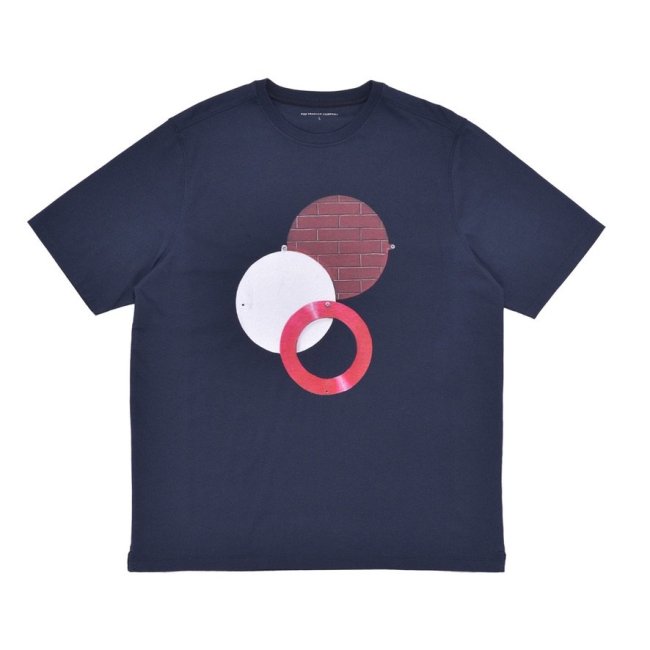 POP TRADING COMPANY " MEES POPSIGN T-SHIRT IN NAVY "