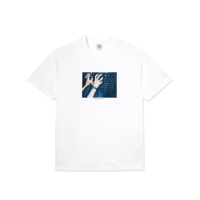 POLAR " CAGED HANDS / TEE " WHITE