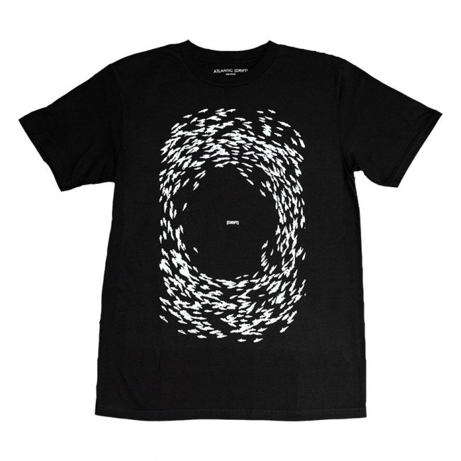 ATLANTIC DRIFT " FISH-GLO-TECH TEE " BLACK