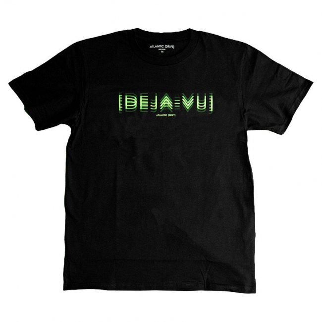 ATLANTIC DRIFT " DEJA VU TEE " BLACK