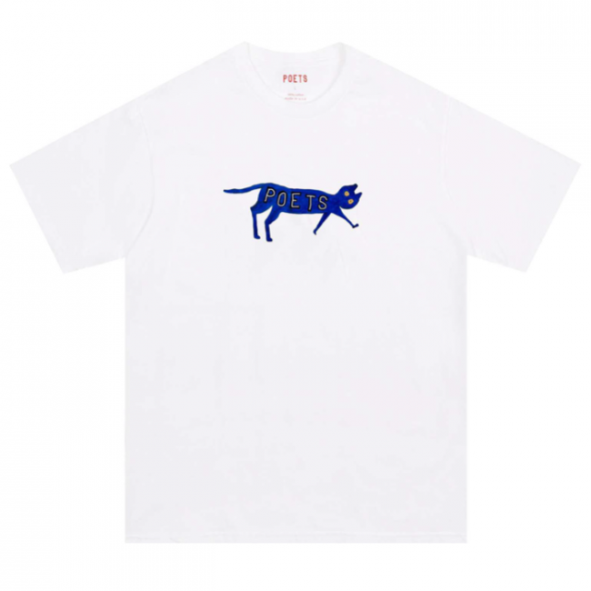 POETS " CAT TEE " WHITE