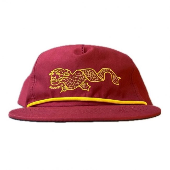 KROOKED " SLOWFEET SNAPBACK " BURGUNDY