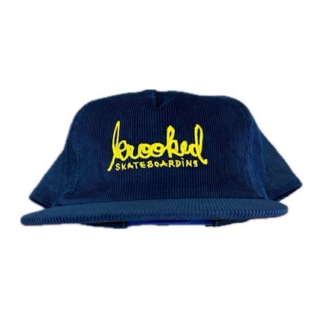 KROOKED " SKRIPT CORDUROY 5 PANEL " BLUE