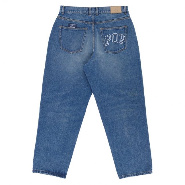 POP TRADING COMPANY " DRS PANT IN WASHED DENIM "