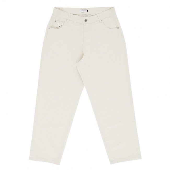 POP TRADING COMPANY " DRS PANT IN OFF WHITE DENIM "