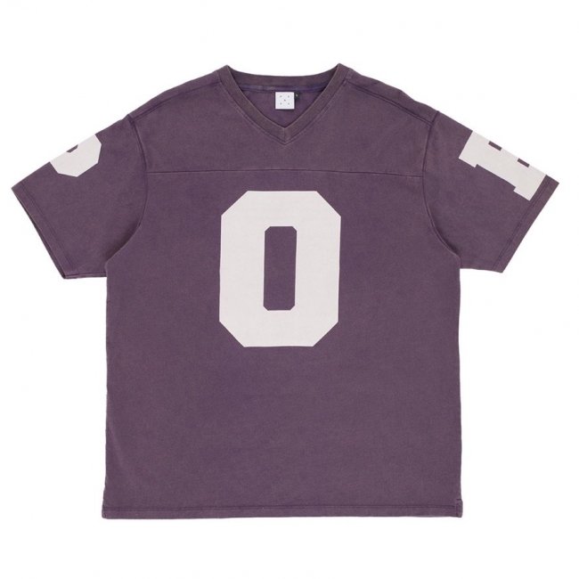 POP TRADING COMPANY " FOOTBALL T-SHIRT IN WASHED MYSTERIOSO "