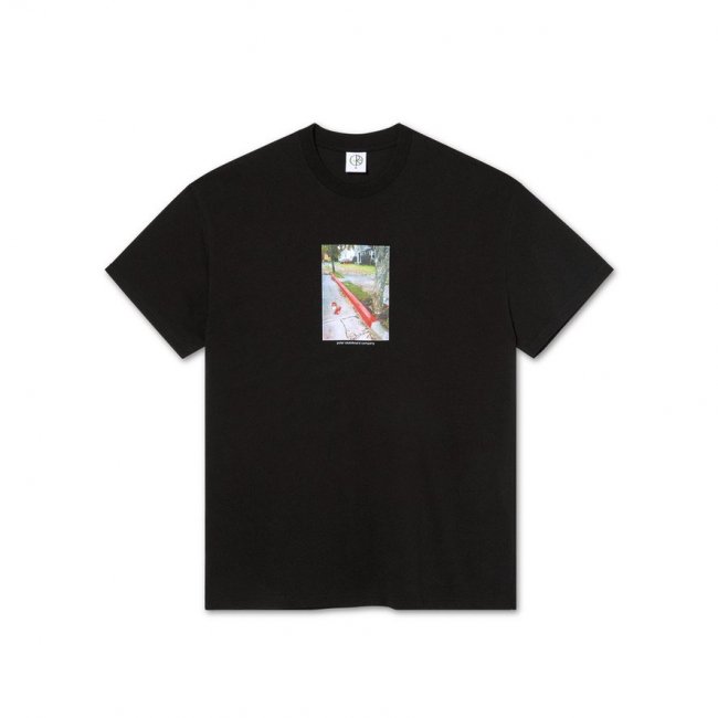 POLAR " RED CURB TEE " BLACK