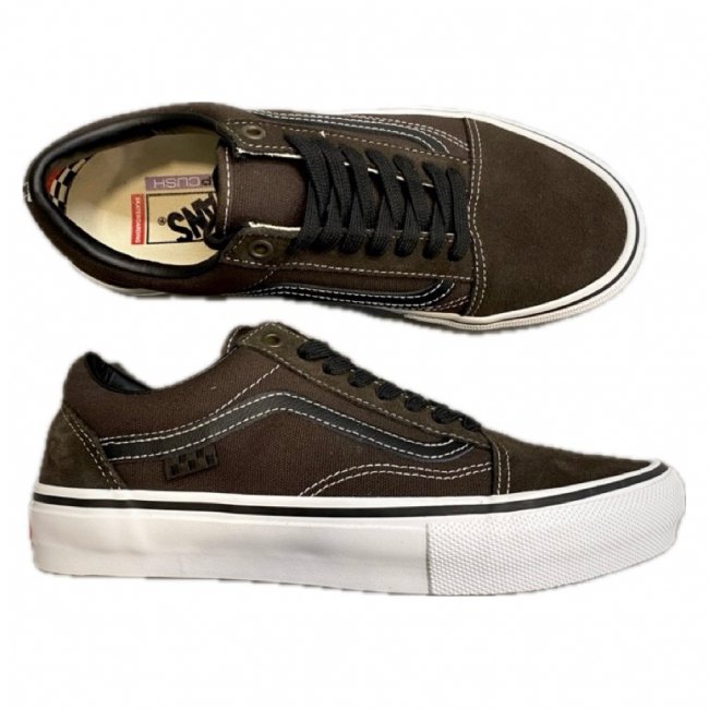 VANS " SKATE OLD SKOOL " CHOCOLATE/ WHITE