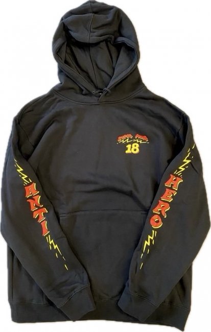 ANTIHERO " SUPERPOWER 18 PULLOVER HOOD " BLACK