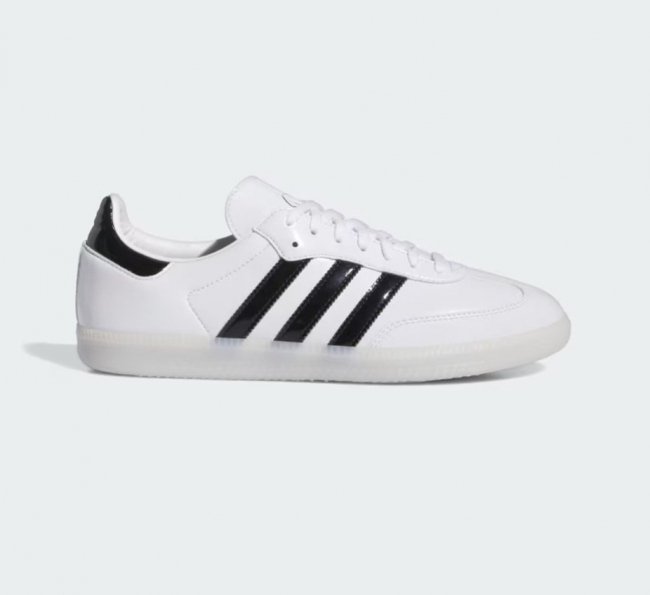 adidas " DILL SAMBA PATENT LEATHER " WHITE