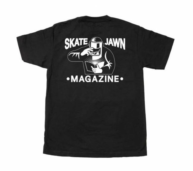 SKATEJAWN " WELDER TEE " BLACK