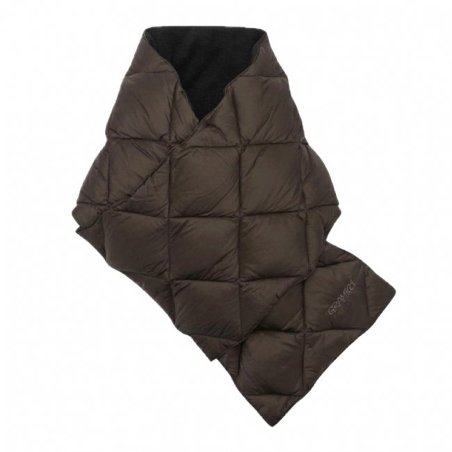 GRAMICCI " GRAMICCI  TAION / DOWN SCARF " DARK BROWN