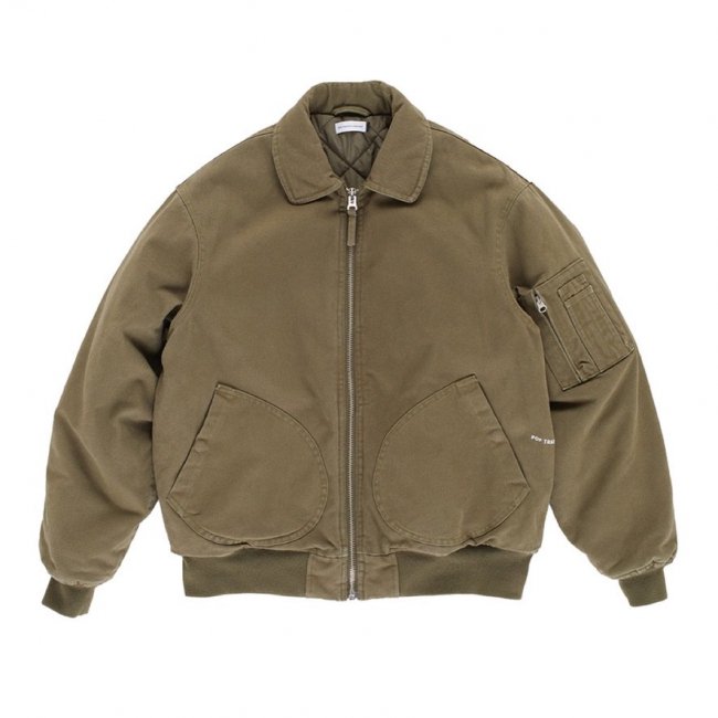 POP TRADING COMPANY " FLIGHT JACKET IN FOUR LEAF CLOVER " 