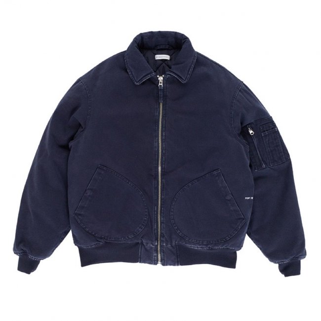 POP TRADING COMPANY " FLIGHT JACKET IN NAVY " 