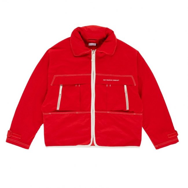 POP TRADING COMPANY " NEW CITY JACKET IN GOJI BERRY "