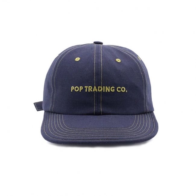 POP TRADING COMPANY " FLEXFOAM SIXPANEL HAT IN DARK NAVY " 