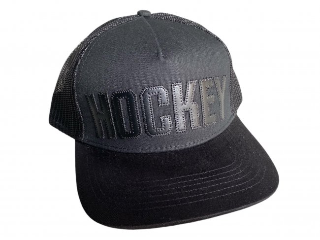 HOCKEY " TRUCK STOP HAT " BLACK