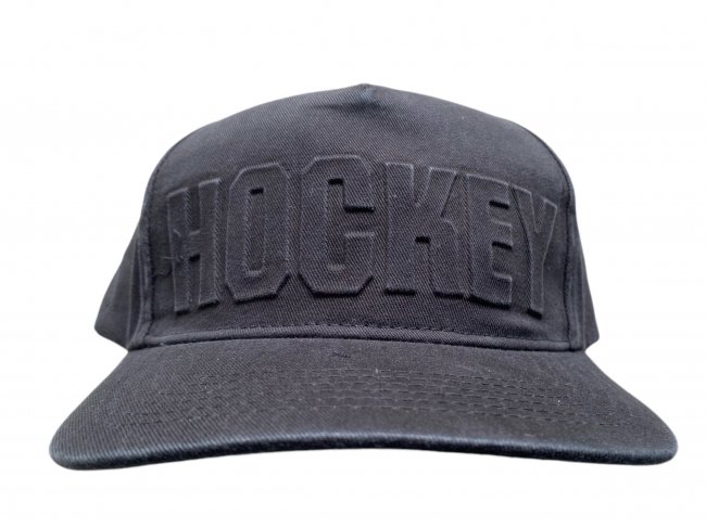 HOCKEY " EMBOSSED HAT " BLACK