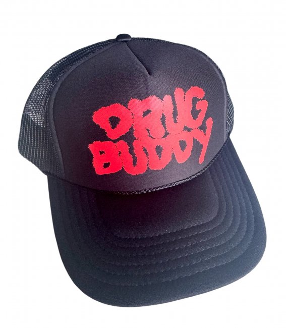 FUCKING AWESOME " DRUG BUDDY TRUCKER HAT " BLACK