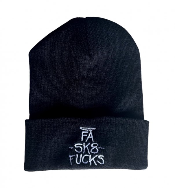 FUCKING AWESOME " FA SK8 FUCKS CUFF BEANIE " BLACK