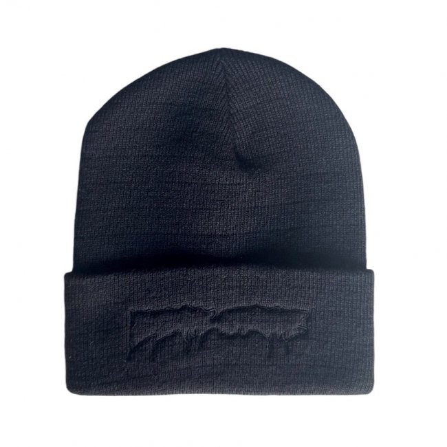 FUCKING AWESOME " DRIP EMBROIDERED BEANIE " BLACK