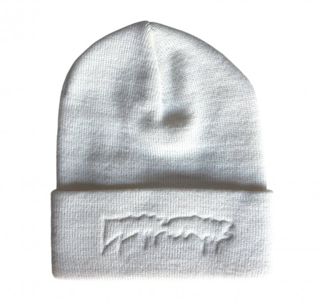 FUCKING AWESOME " DRIP EMBROIDERED BEANIE " NATURAL