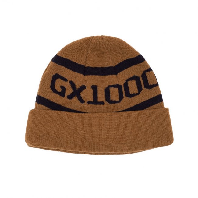 GX1000 " OG LOGO BEANIE " BROWN