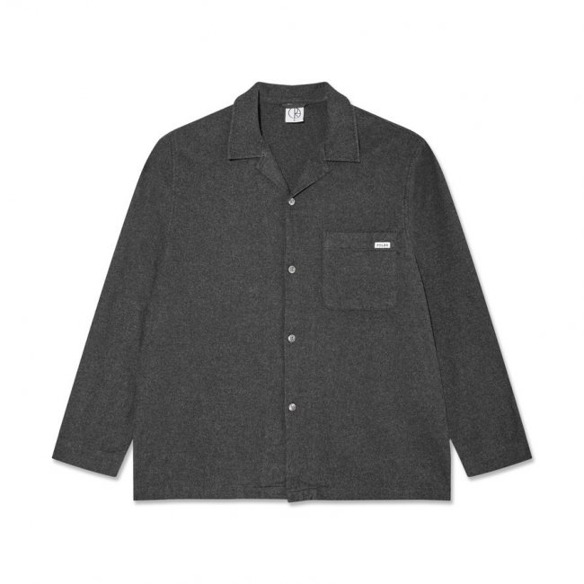 POLAR " TONY LS SHIRT/ FLANNEL "  DARK GREY 