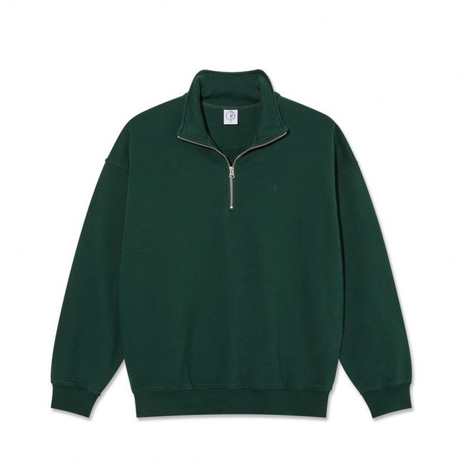 POLAR " FRANKIE HALF ZIP SWEATSHIRT " DARK EMERALD