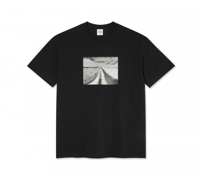 POLAR " OPEN FIELDS / TEE " BLACK