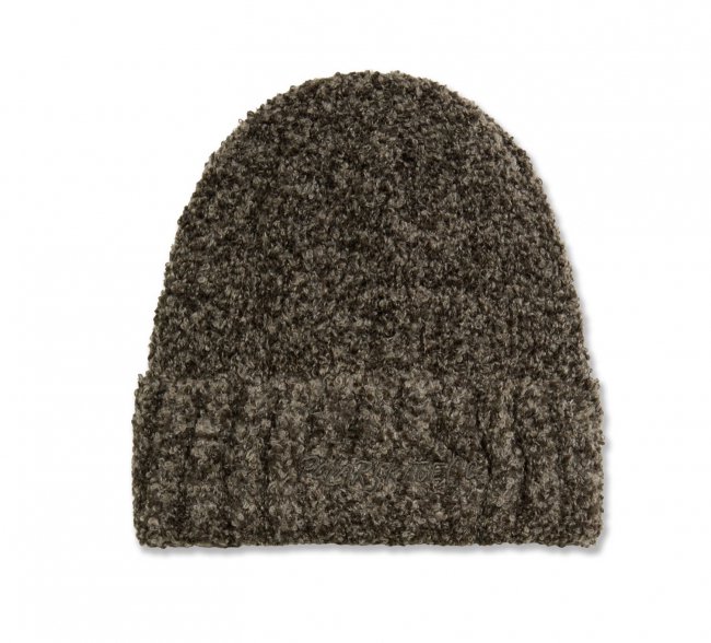 POLAR " FLUFF BEANIE " BROWN MELANGE