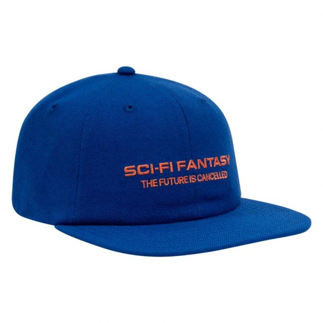 SCI-FI FANTASY " FUTURE IS CANCELLED HAT " BLUE